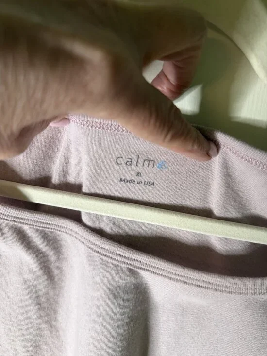 Johnny Was Calme Lavender Boxy Pocket Tee Size XL NEW - Picture 3 of 4